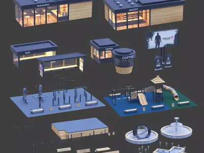 Exterior elements 3D model