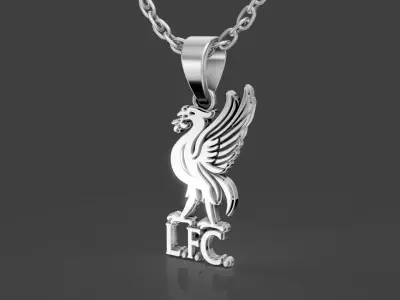 Liverpool Football Pendant 3D print model
