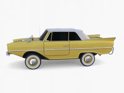 Generic 60s Amphibious Car Top up 3D model