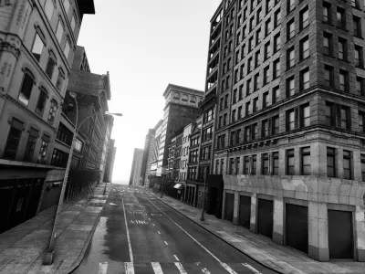 Manhattan Modular City Block 358 Broadway Street Low-poly 3D model