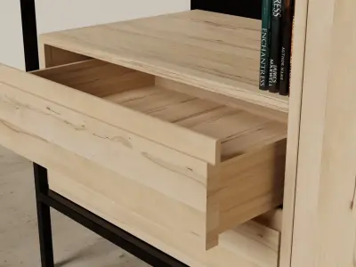 industrial sideboard Low-poly 3D model