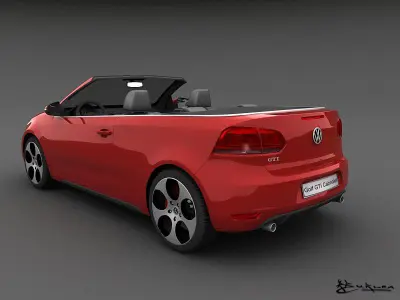 Volkswagen Golf GTI Cabriolet 2013 3D model