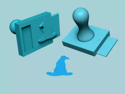 Stamp 82 - Harry Potter Hat - Fondant Decoration Maker Toy 3D print model