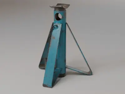 Used car easel Low-poly 3D model