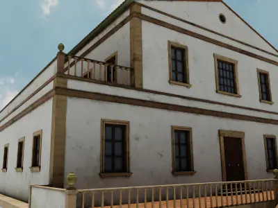 VILLA OLD  Low-poly 3D model