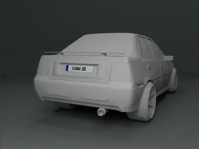 Proton Saga LMST Low-poly 3D model