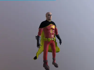 Tim Drake Robin Free low-poly 3D model