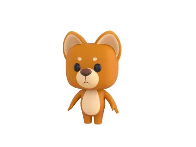 Cartoon Dog 3D model 3