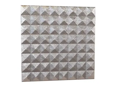 Triangle Grid Pattern Wall Panel V1 003 Low-poly 3D model