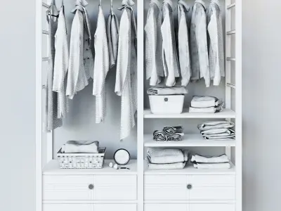 IKEA RIGGA Colored Shirts Set 3D model