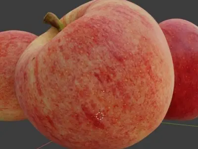 Natural Apples Free low-poly 3D model