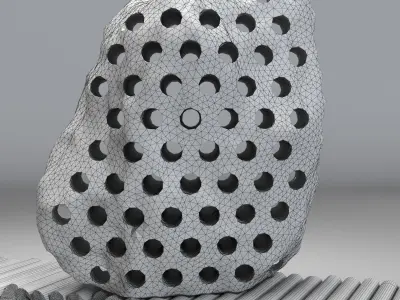 Stone Sculpture by Julian Charriere  3D model