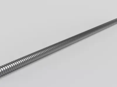 Stainless Steel Threaded Free 3D print model