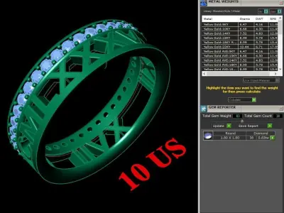 Luxury Men Rings Designs 5MR023 3D print model
