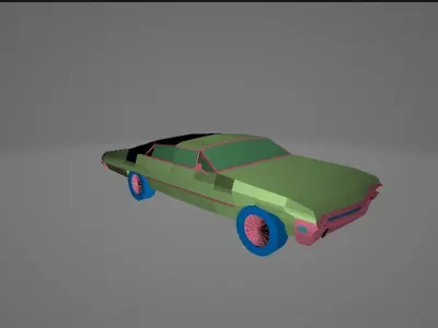 Low poly Chevrolet Impala 1967 3D print model