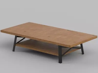table Low-poly 3D model