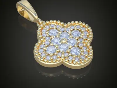 Pendant 3D model 0065 printable model 3D print model