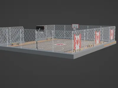 Basketball Stadium - Canada Low-poly 3D model