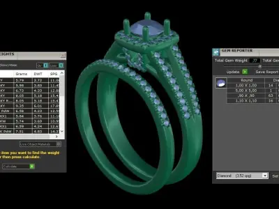  ring code 246 3D print model