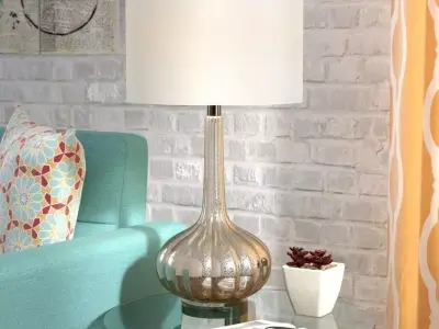 Rosedale Mercury Glass Table Lamp 3D model