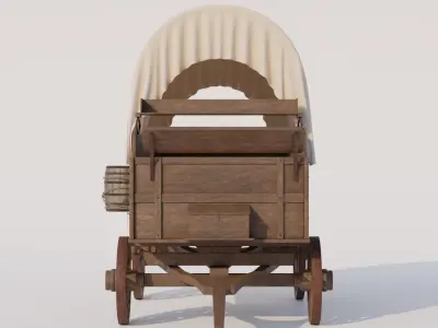 Covered Wagon 3D model