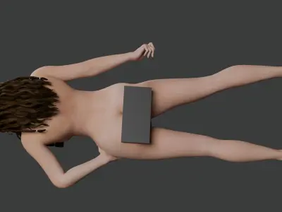 Ultra-Realistic Female Character - Fully Rigged and Game-Ready Low-poly 3D model