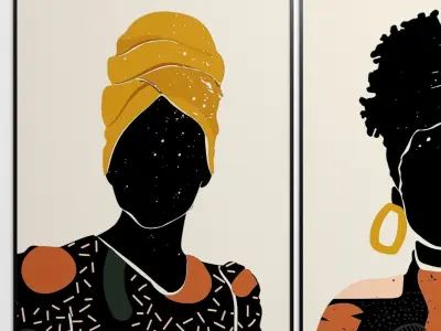 Art Frames 154- Black Arts 2 3D model