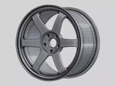 Rays TE37 Forged Rim 3D model