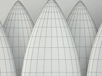 Vintage Wooden Surfboards 3D model