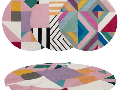 9 in 1 Rug Collection No 17 Low-poly 3D model