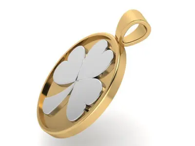 Lucky Leaf Pendant 2952 3D print model