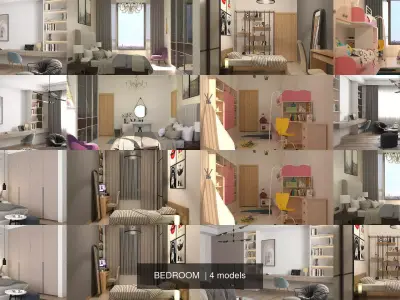BEDROOM  3D Model Pack