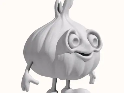 Garlic Character 3D model