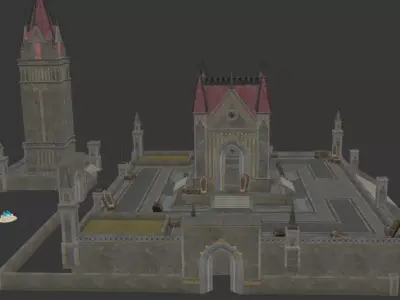 pubg dracula spawn home map 1 Low-poly 3D model