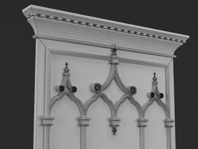 Classic Mirror Chelini Art 2132 3D model