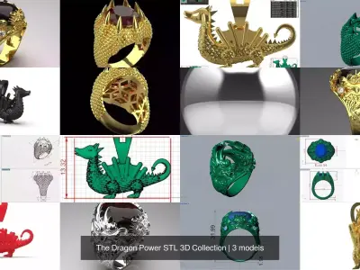 The Dragon Power STL 3D Collection 3D Model Pack
