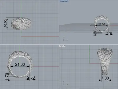 Texture Ring 91434 3D print model