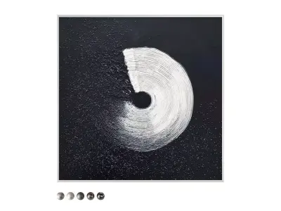 Modern Abstract Painting abas208 3D model