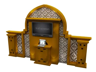 Booth Exhibition Stand a560c  3D model