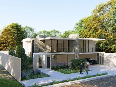 MODERN HOUSE 5 3D model