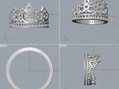 ring corona Free 3D print model