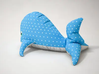 Stuffed Toy Dolphin 3D model