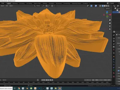 3D stl model of a flower for CNC router  3D print model