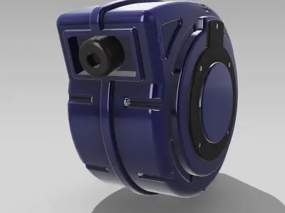 Diorama Retractable Air Hose Reel 3D print model