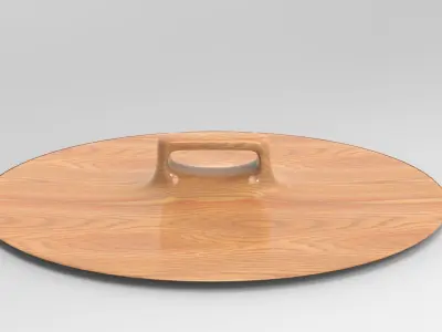 Pku Serving Board Low-poly 3D model