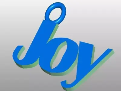 Joy Key Ring Free 3D model