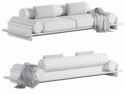 Wade Sofa Low-poly 3D model