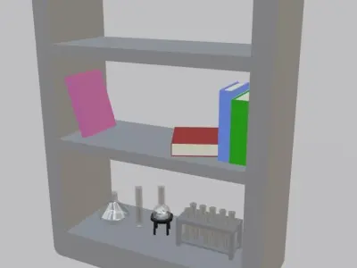 laboratory white Low-poly 3D model