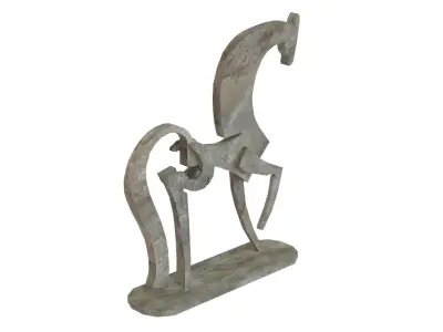 horse sculpture  Low-poly 3D model purchase