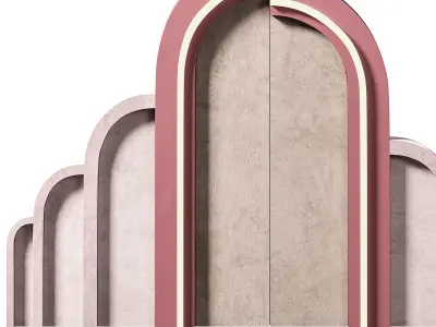 Panel checkered cloud 3D model